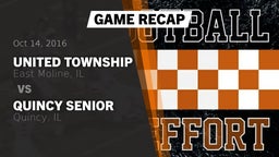 Recap: United Township vs. Quincy Senior  2016