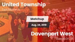 Matchup: United Township vs. Davenport West  2018