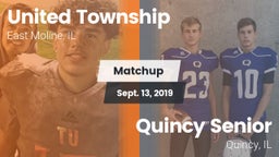 Matchup: United Township vs. Quincy Senior  2019