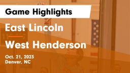 East Lincoln  vs West Henderson  Game Highlights - Oct. 21, 2023