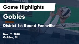 Gobles  vs District 1st Round  Fennville Game Highlights - Nov. 2, 2020