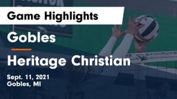 Gobles  vs Heritage Christian Game Highlights - Sept. 11, 2021