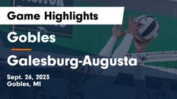 Gobles  vs Galesburg-Augusta  Game Highlights - Sept. 26, 2023