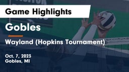 Gobles  vs Wayland (Hopkins Tournament) Game Highlights - Oct. 7, 2023