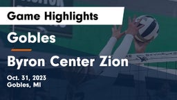 Gobles  vs Byron  Center Zion Game Highlights - Oct. 31, 2023
