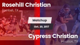 Matchup: Rosehill Christian vs. Cypress Christian  2017