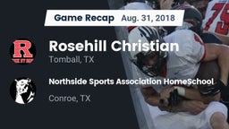 Recap: Rosehill Christian  vs. Northside Sports Association HomeSchool  2018