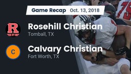 Recap: Rosehill Christian  vs. Calvary Christian  2018