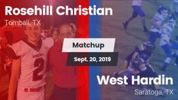 Matchup: Rosehill Christian vs. West Hardin  2019