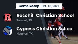 Recap: Rosehill Christian School vs. Cypress Christian School 2020