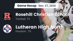 Recap: Rosehill Christian School vs. Lutheran High North  2020