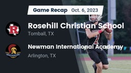 Recap: Rosehill Christian School vs. Newman International Academy  2023
