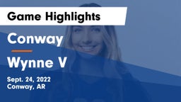 Conway  vs Wynne V Game Highlights - Sept. 24, 2022
