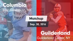 Matchup: Columbia vs. Guilderland  2015