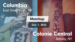 Matchup: Columbia vs. Colonie Central  2015