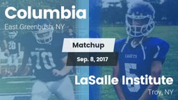 Matchup: Columbia vs. LaSalle Institute  2016