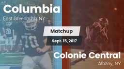 Matchup: Columbia vs. Colonie Central  2016