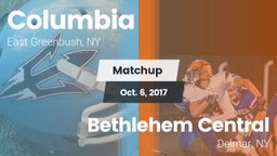Matchup: Columbia vs. Bethlehem Central  2016