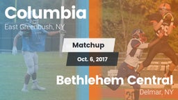 Matchup: Columbia vs. Bethlehem Central  2017
