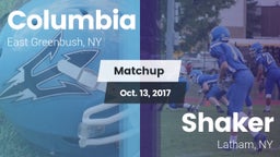 Matchup: Columbia vs. Shaker  2016