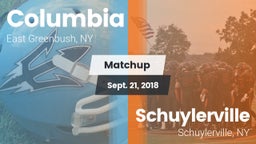 Matchup: Columbia vs. Schuylerville  2017