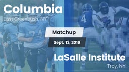 Matchup: Columbia vs. LaSalle Institute  2019