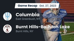Recap: Columbia  vs. Burnt Hills-Ballston Lake  2023