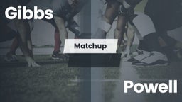 Matchup: Gibbs vs. Powell  - Boys Varsity Football 2016
