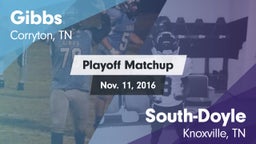 Matchup: Gibbs vs. South-Doyle  2016