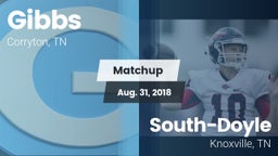 Matchup: Gibbs vs. South-Doyle  2018