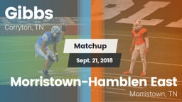 Matchup: Gibbs vs. Morristown-Hamblen East  2018