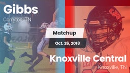 Matchup: Gibbs vs. Knoxville Central  2018