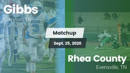 Matchup: Gibbs vs. Rhea County  2020