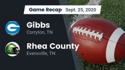 Recap: Gibbs  vs. Rhea County  2020