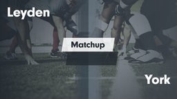Matchup: Leyden vs. York  2016