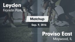 Matchup: Leyden vs. Proviso East  2016