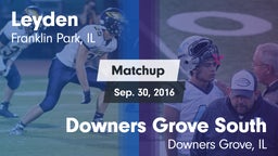 Matchup: Leyden vs. Downers Grove South  2016