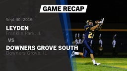 Recap: Leyden  vs. Downers Grove South  2016