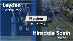 Matchup: Leyden vs. Hinsdale South  2016