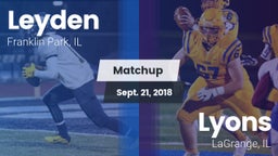 Matchup: Leyden vs. Lyons  2018