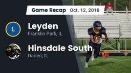 Recap: Leyden  vs. Hinsdale South  2018