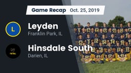 Recap: Leyden  vs. Hinsdale South  2019