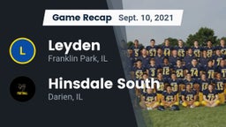 Recap: Leyden  vs. Hinsdale South  2021