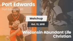 Matchup: Port Edwards vs. Wisconsin Abundant Life Christian 2018