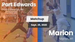 Matchup: Port Edwards vs. Marion  2020