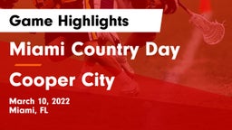 Miami Country Day  vs Cooper City Game Highlights - March 10, 2022