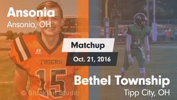 Matchup: Ansonia vs. Bethel Township  2016