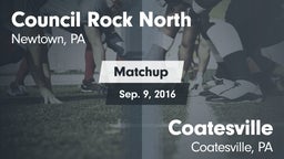 Matchup: Council Rock North vs. Coatesville  2016