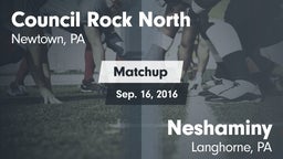 Matchup: Council Rock North vs. Neshaminy  2016