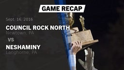 Recap: Council Rock North  vs. Neshaminy  2016